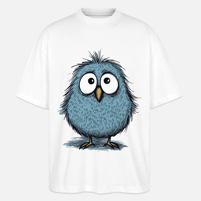 ein süßer lustiger Vogel - Stanley/Stella Oversized Unisex Bio T-Shirt Blaster 2.0 - Weiß