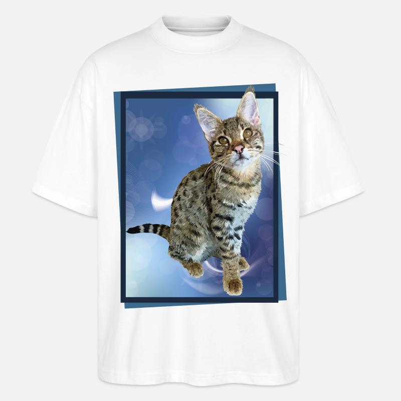 Tabby - Stanley/Stella Oversized Unisex Bio T-Shirt Blaster 2.0 - Weiß