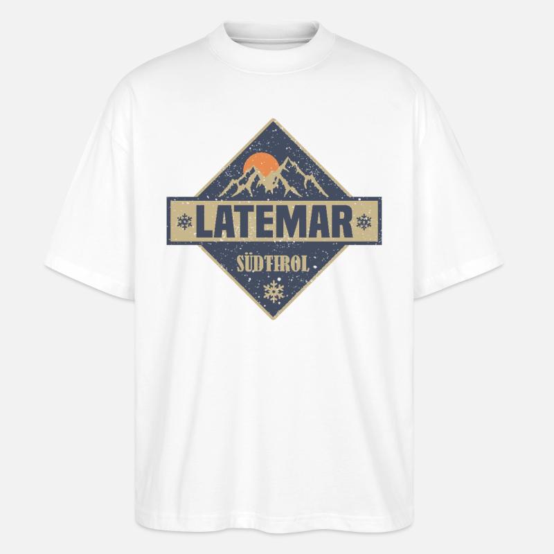 Latemar - Stanley/Stella Oversized Unisex Bio T-Shirt Blaster 2.0 - Weiß