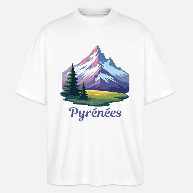 Pyrenaeen Pyrenees - Stanley/Stella Oversized Unisex Bio T-Shirt Blaster 2.0 - Weiß