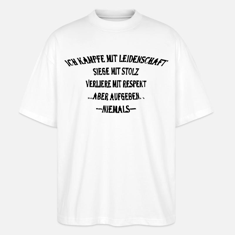 Kämpfe mit stolz - Stanley/Stella Oversized Unisex Bio T-Shirt Blaster 2.0 - Weiß