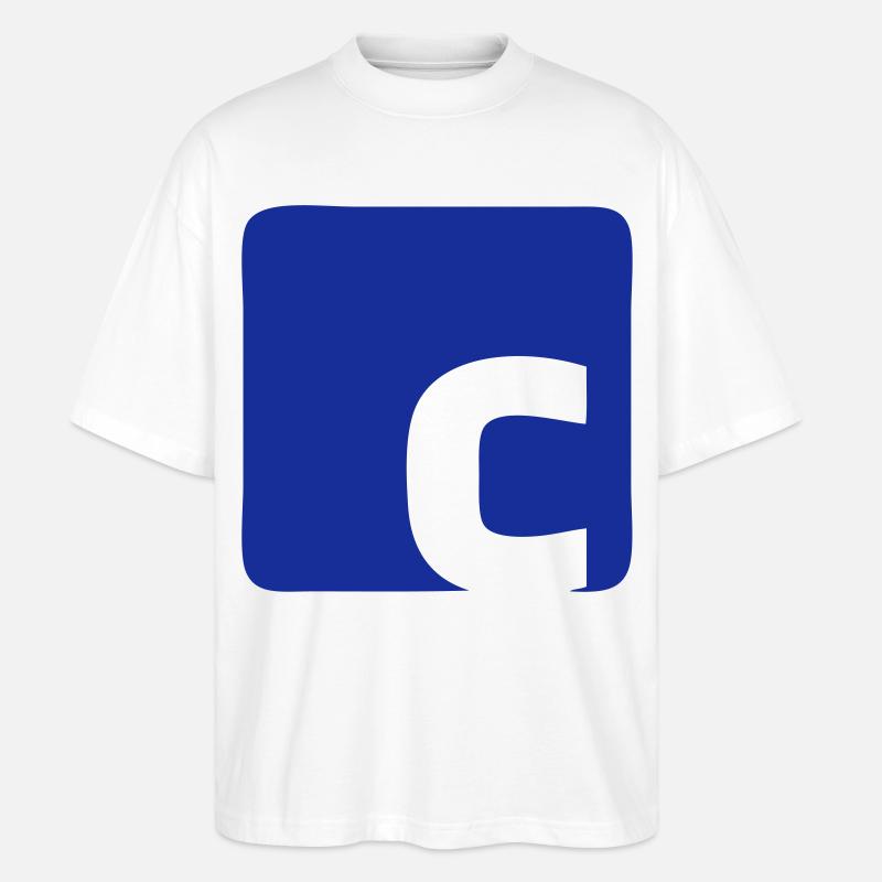 C Logo - Stanley/Stella Oversized Unisex Bio T-Shirt Blaster 2.0 - Weiß