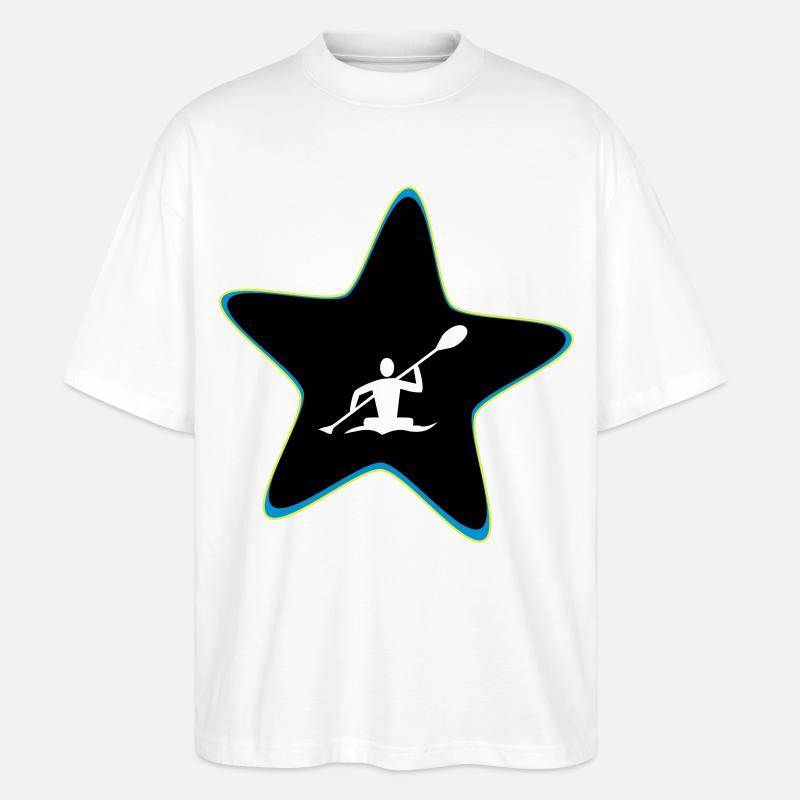Kajak Stern - Stanley/Stella Oversized Unisex Bio T-Shirt Blaster 2.0 - Weiß