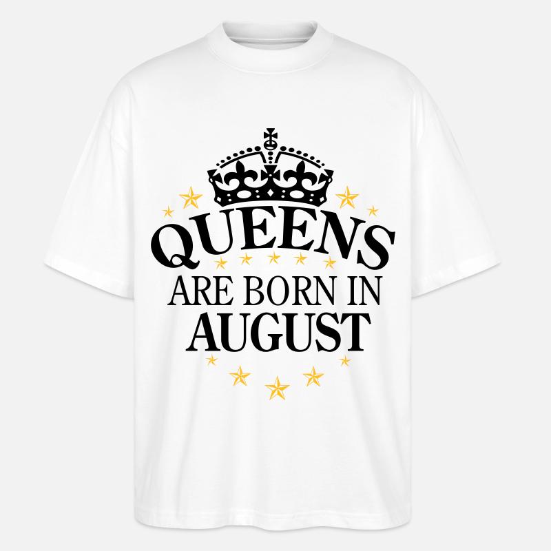 Queens August - Stanley/Stella Oversized Unisex Bio T-Shirt Blaster 2.0 - Weiß