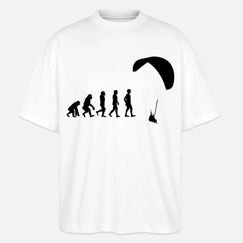 Evolution glider - Stanley/Stella Oversized Unisex Organic T-shirt Blaster 2.0 - white