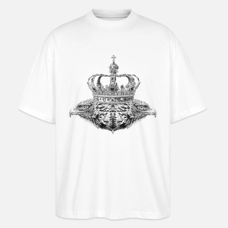 Double eagle - T-shirt bio Blaster 2.0 coupe oversize Stanley/Stella Unisexe - blanc
