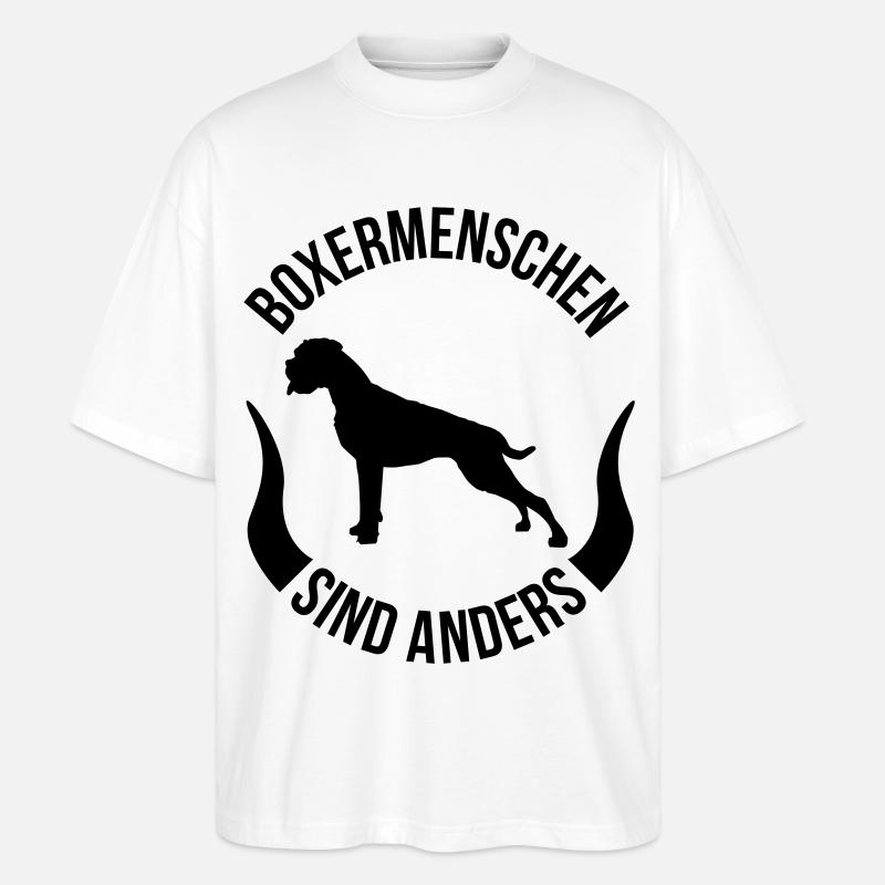 Boxer gens sont différents - T-shirt bio Blaster 2.0 coupe oversize Stanley/Stella Unisexe - blanc