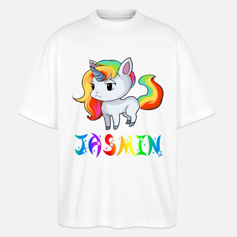 Jasmin Einhorn - Stanley/Stella Oversized Unisex Bio T-Shirt Blaster 2.0 - Weiß