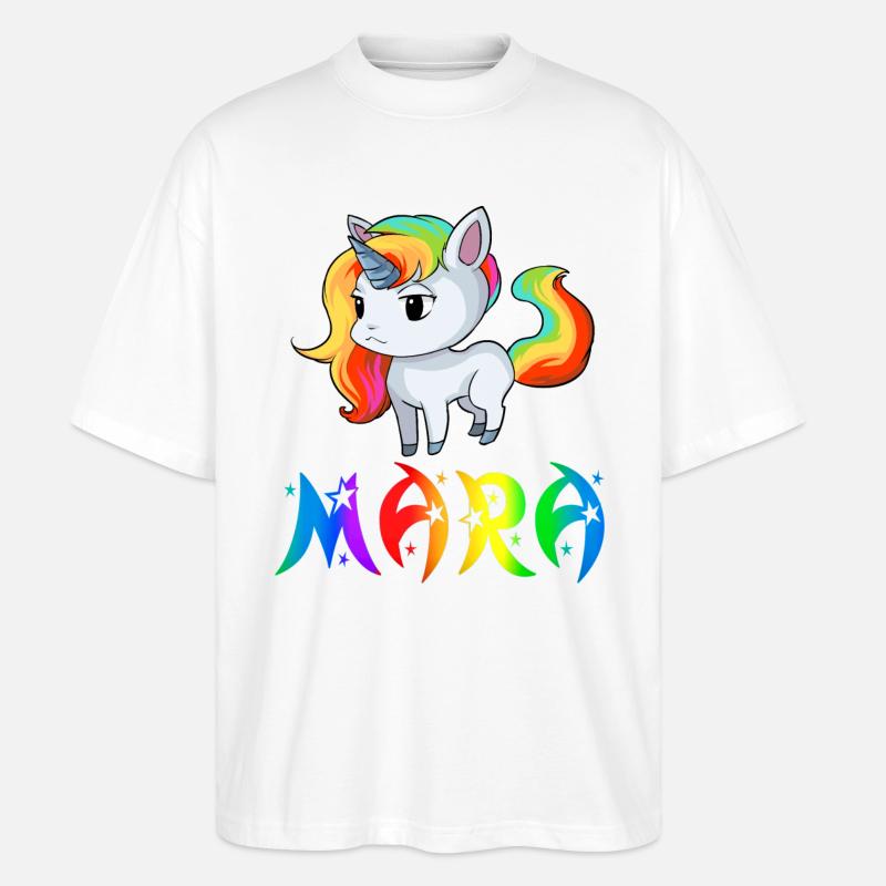 Mara Einhorn - Stanley/Stella Oversized Unisex Bio T-Shirt Blaster 2.0 - Weiß