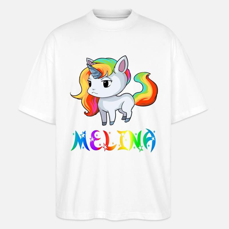 Melina Einhorn - Stanley/Stella Oversized Unisex Bio T-Shirt Blaster 2.0 - Weiß
