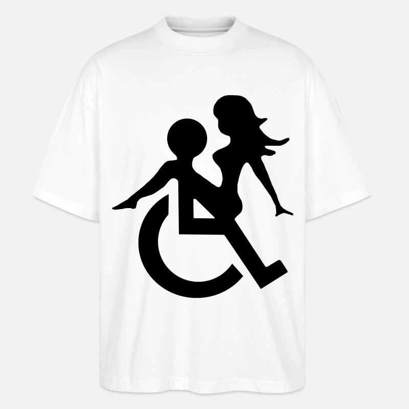 Rollstuhlfreund - Stanley/Stella Oversized Unisex Bio T-Shirt Blaster 2.0 - Weiß