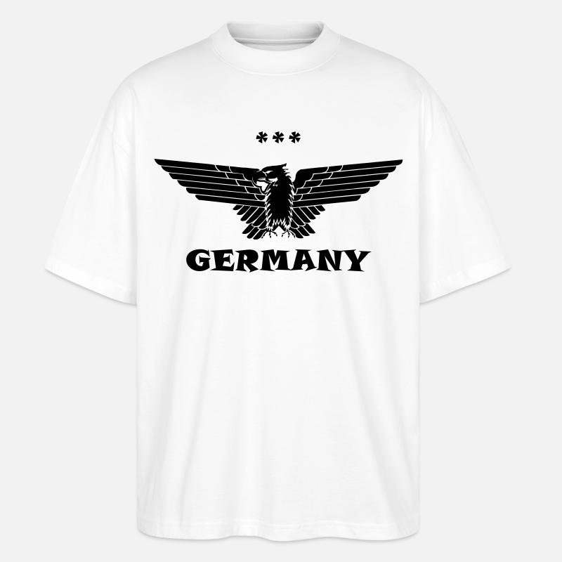 Deutsdchland Adler Germany black - Stanley/Stella Oversized Unisex Bio T-Shirt Blaster 2.0 - Weiß