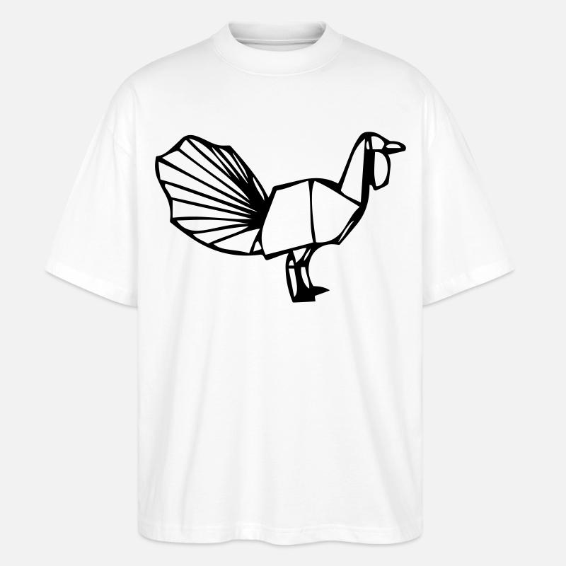 Truthahn - Stanley/Stella Oversized Unisex Bio T-Shirt Blaster 2.0 - Weiß