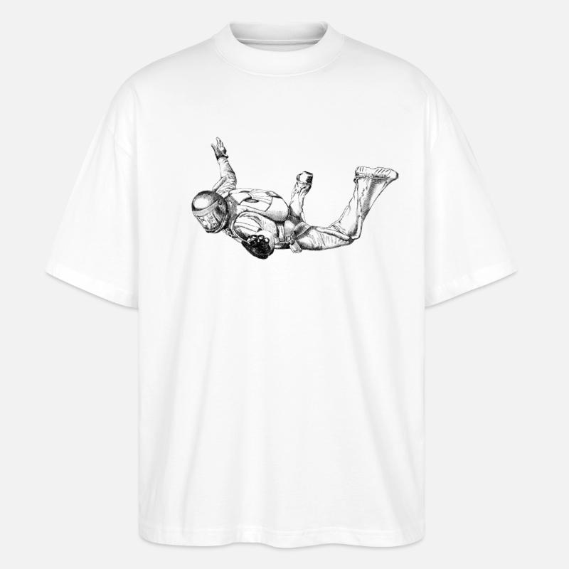 Skydiver - Stanley/Stella Oversized Unisex Bio T-Shirt Blaster 2.0 - Weiß