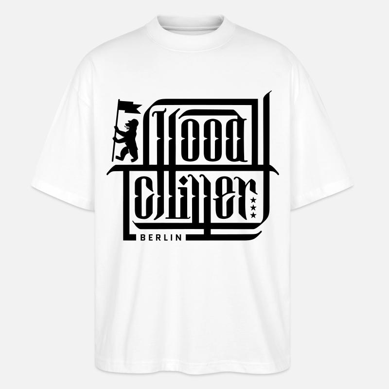 Calli - Hood Chiller Berlin - Stanley/Stella Oversized Unisex Bio T-Shirt Blaster 2.0 - Weiß