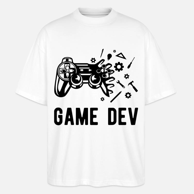 Game Dev - T-shirt bio Blaster 2.0 coupe oversize Stanley/Stella Unisexe - blanc