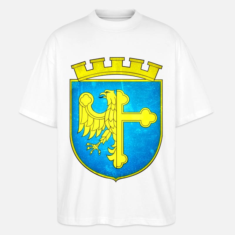 Opole - Polen - Stanley/Stella Oversized Unisex Bio T-Shirt Blaster 2.0 - Weiß