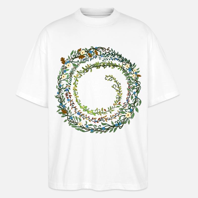 Laub - Stanley/Stella Oversized Unisex Bio T-Shirt Blaster 2.0 - Weiß