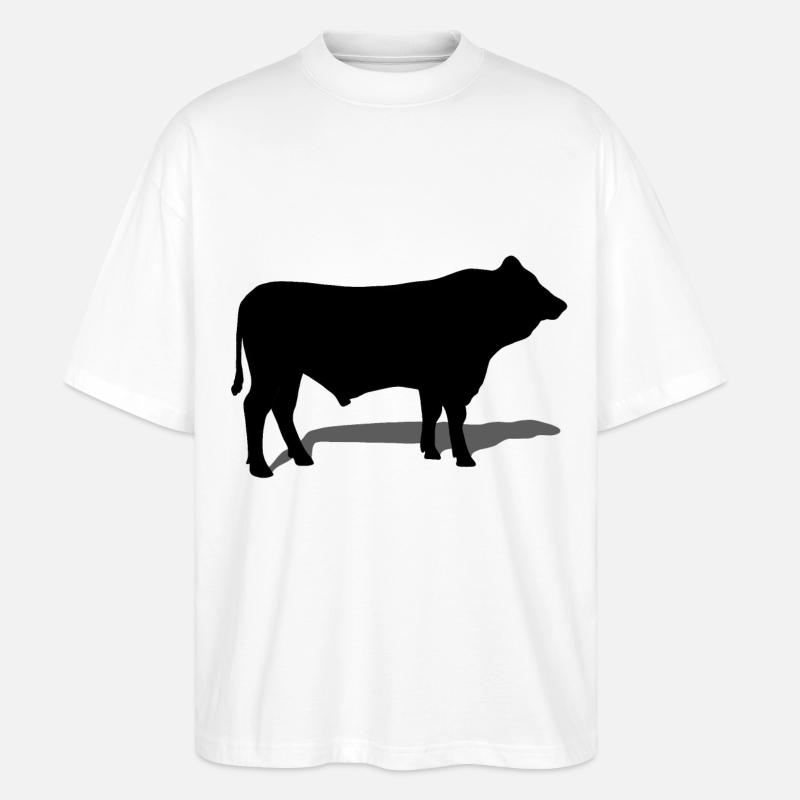 bull - Stanley/Stella Oversized Unisex Organic T-shirt Blaster 2.0 - white