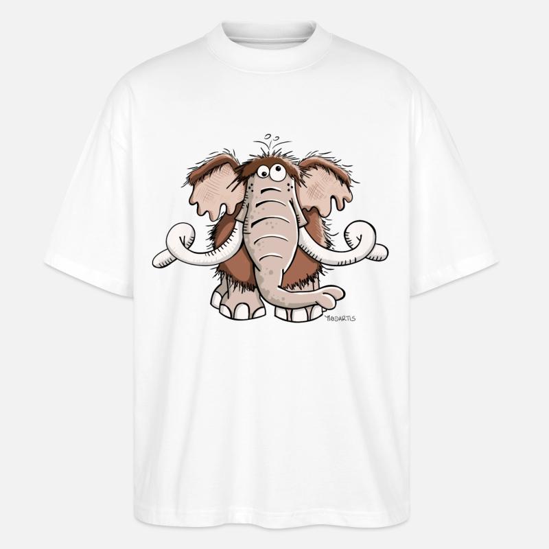 Das Mammut - Stanley/Stella Oversized Unisex Bio T-Shirt Blaster 2.0 - Weiß