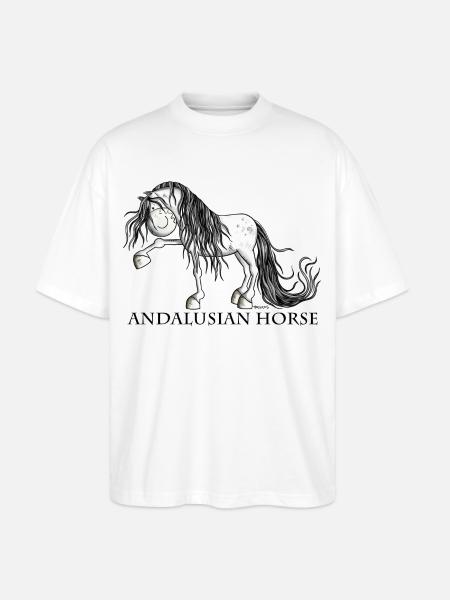 Süßer Andalusier - Stanley/Stella Oversized Unisex Bio T-Shirt Blaster 2.0 - Weiß