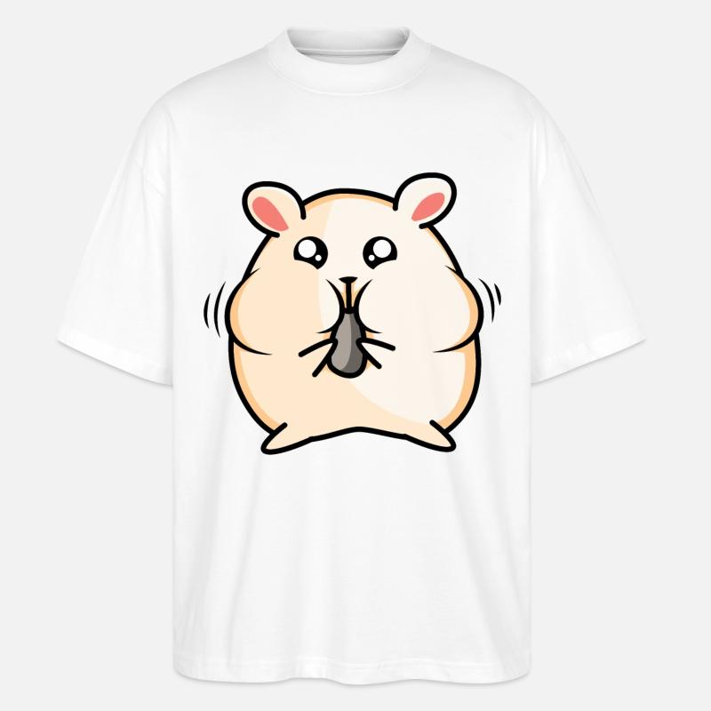 Conception de hamster - T-shirt bio Blaster 2.0 coupe oversize Stanley/Stella Unisexe - blanc