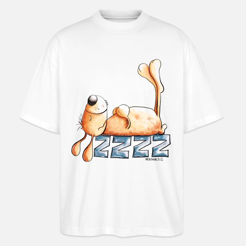 Sleeping Rabbit I Rabbit Rabbit - Stanley/Stella Oversized Unisex Organic T-shirt Blaster 2.0 - white