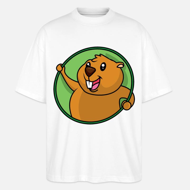 Biber - Stanley/Stella Oversized Unisex Bio T-Shirt Blaster 2.0 - Weiß
