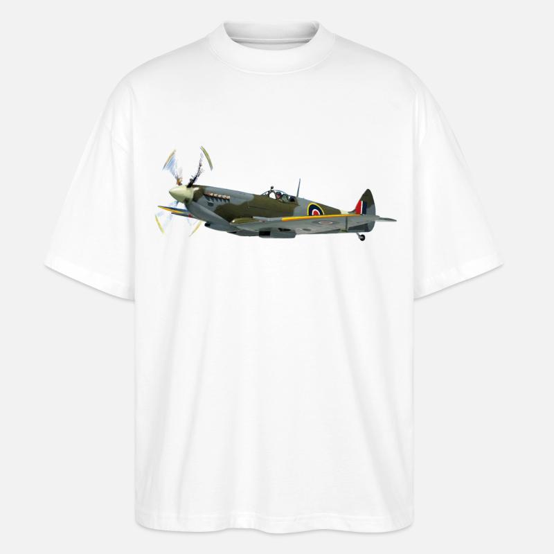 spitfire6 - Stanley/Stella Oversized Unisex Bio T-Shirt Blaster 2.0 - Weiß