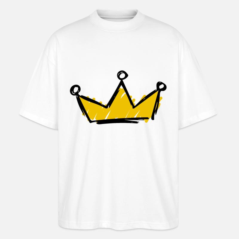 Krone - Stanley/Stella Oversized Unisex Bio T-Shirt Blaster 2.0 - Weiß