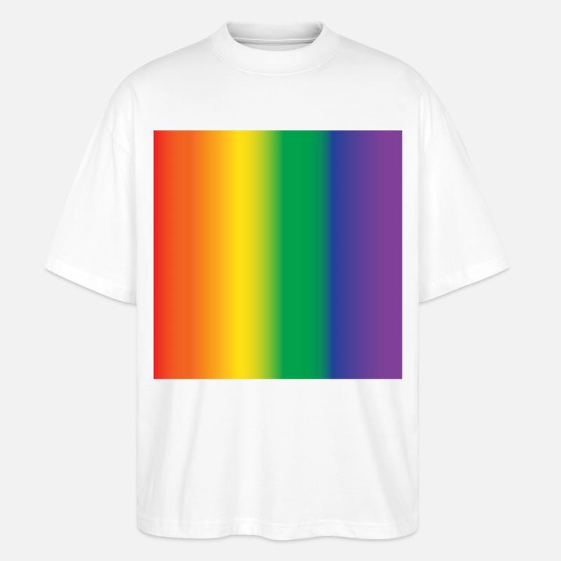 lgbt Mauspad Geschenkidee - Stanley/Stella Oversized Unisex Bio T-Shirt Blaster 2.0 - Weiß
