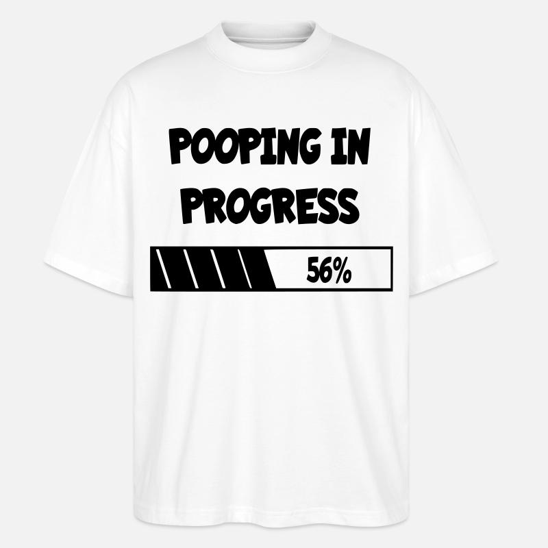 Caca en devenir, progrès * - T-shirt bio Blaster 2.0 coupe oversize Stanley/Stella Unisexe - blanc