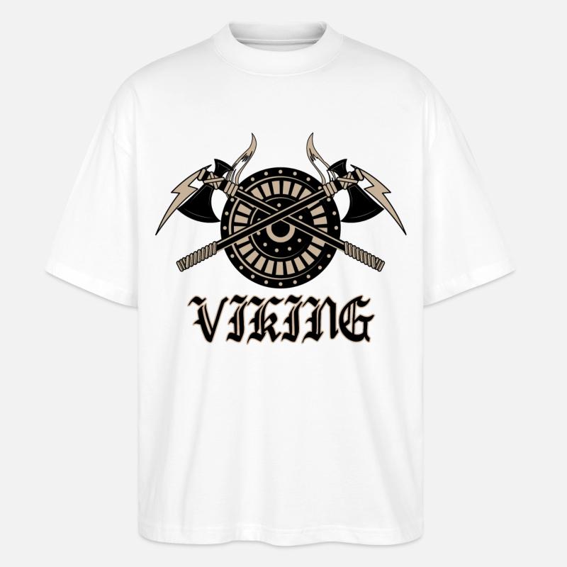 Vikings - T-shirt bio Blaster 2.0 coupe oversize Stanley/Stella Unisexe - blanc