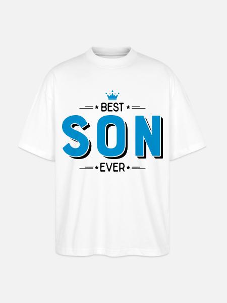 Best son - Stanley/Stella Oversized Unisex Organic T-shirt Blaster 2.0 - white