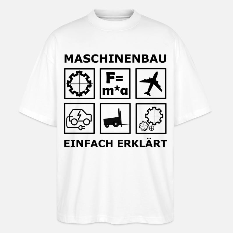 Mechanical Engineering Engineers - Stanley/Stella Oversized Unisex Organic T-shirt Blaster 2.0 - white