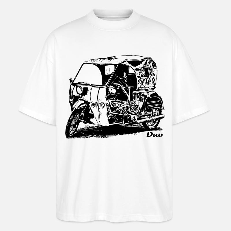 Simson Duo Krause - Stanley/Stella Oversized Unisex Bio T-Shirt Blaster 2.0 - Weiß