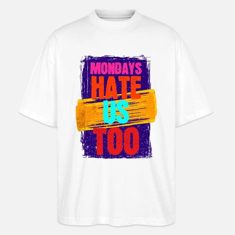 Lustig Statement Cool WItz - Stanley/Stella Oversized Unisex Bio T-Shirt Blaster 2.0 - Weiß