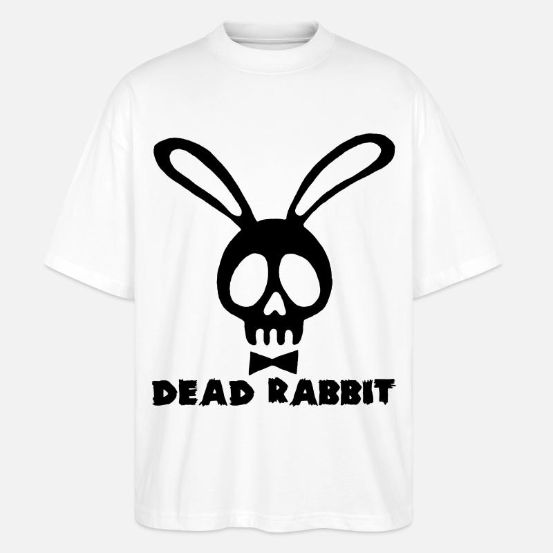Hase kopf des Todes schwarz - Stanley/Stella Oversized Unisex Bio T-Shirt Blaster 2.0 - Weiß