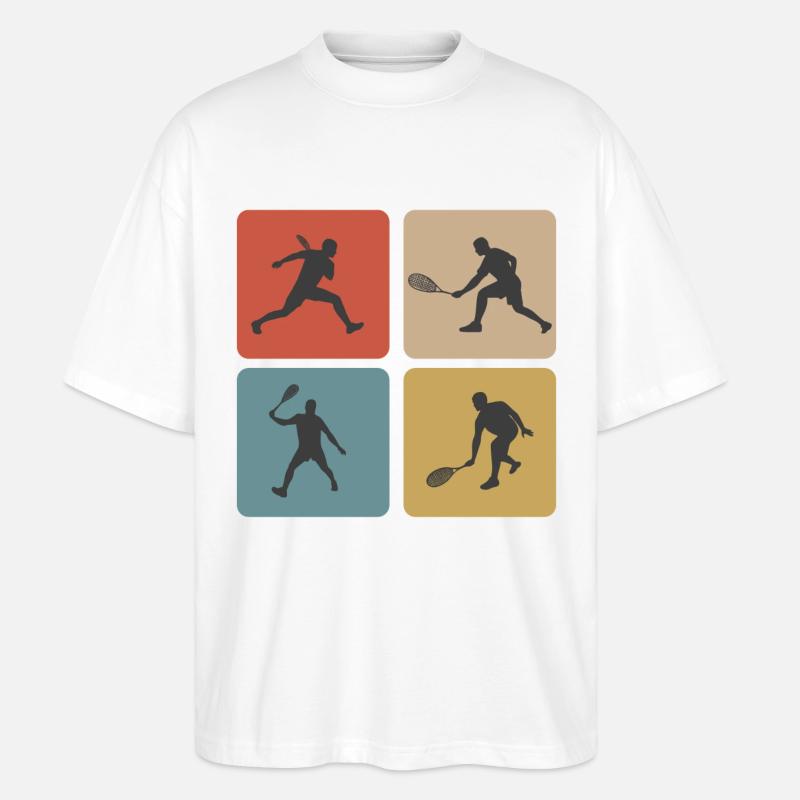 Squash Sport Design - Stanley/Stella Oversized Unisex Bio T-Shirt Blaster 2.0 - Weiß