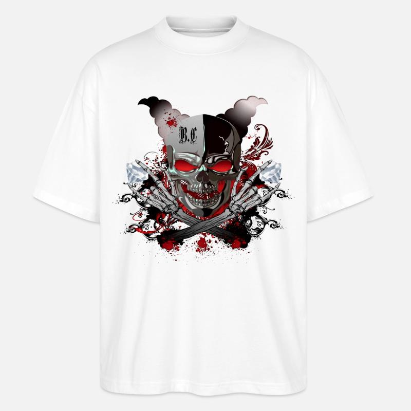 Diamant Skull - T-shirt bio Blaster 2.0 coupe oversize Stanley/Stella Unisexe - blanc