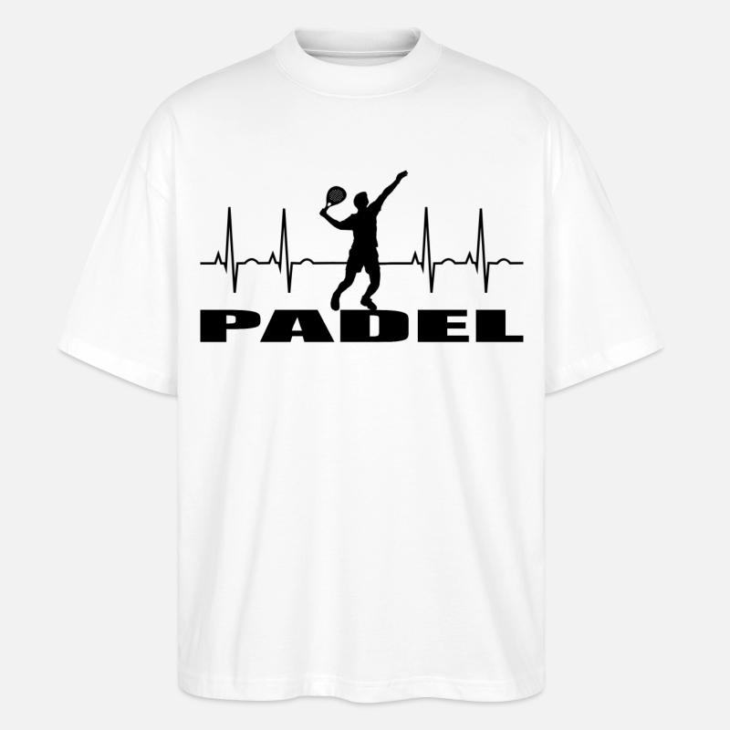 Padel - Stanley/Stella Oversized Unisex Bio T-Shirt Blaster 2.0 - Weiß