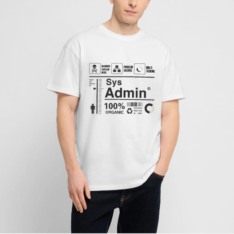 sys admin computer nerd pc kit programmer humor lo Stanley/Stella Oversized Unisex Organic T-shirt Blaster 2.0
