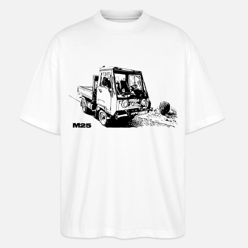 Multicar - Stanley/Stella Oversized Unisex Bio T-Shirt Blaster 2.0 - Weiß