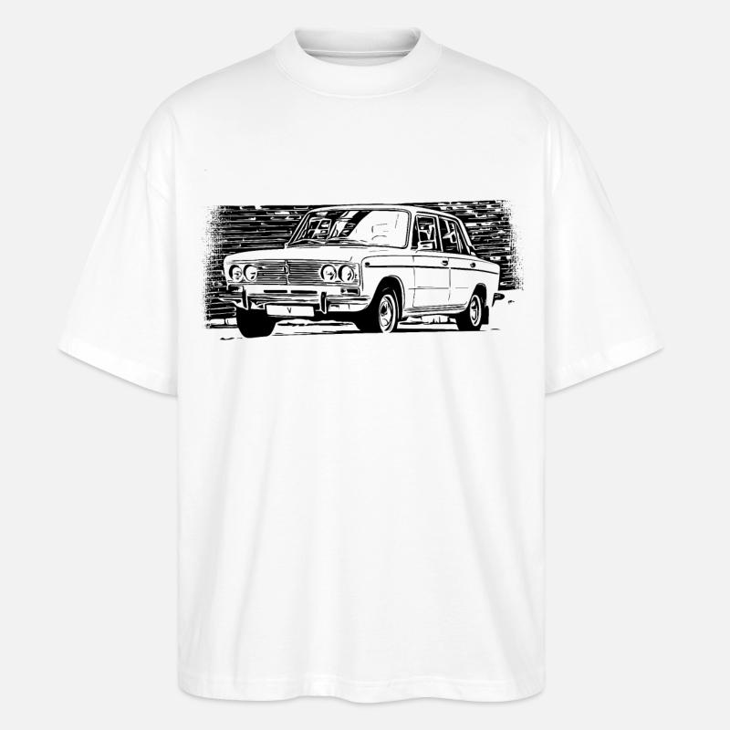 WAS 2103 Lada 1500 Schiguli - Stanley/Stella Oversized Unisex Bio T-Shirt Blaster 2.0 - Weiß