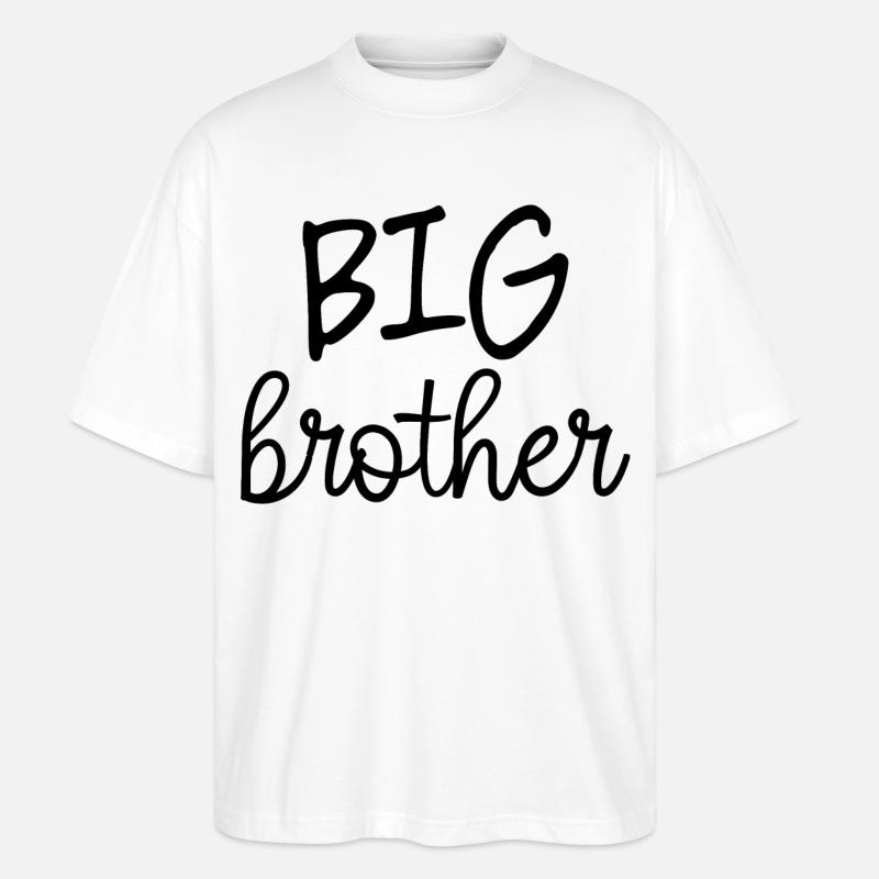 Großer Bruder - Stanley/Stella Oversized Unisex Bio T-Shirt Blaster 2.0 - Weiß