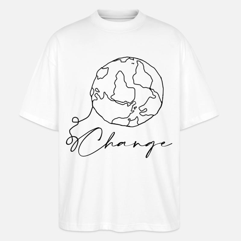 Monde - T-shirt bio Blaster 2.0 coupe oversize Stanley/Stella Unisexe - blanc