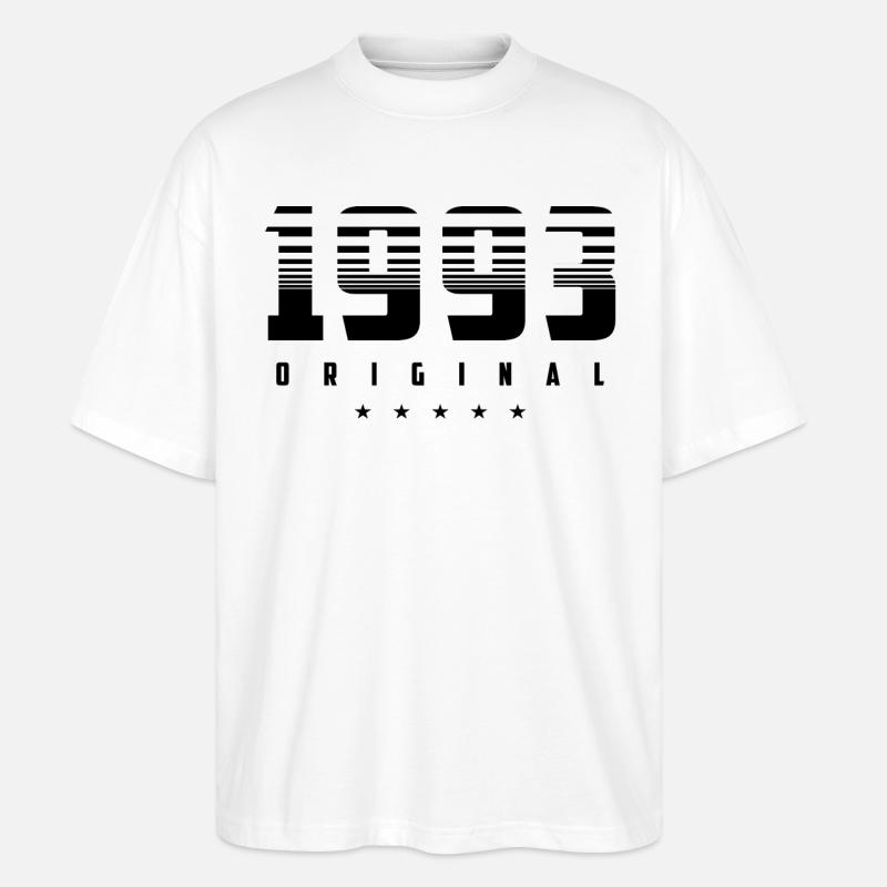 Né en 1993 l’original - T-shirt bio Blaster 2.0 coupe oversize Stanley/Stella Unisexe - blanc