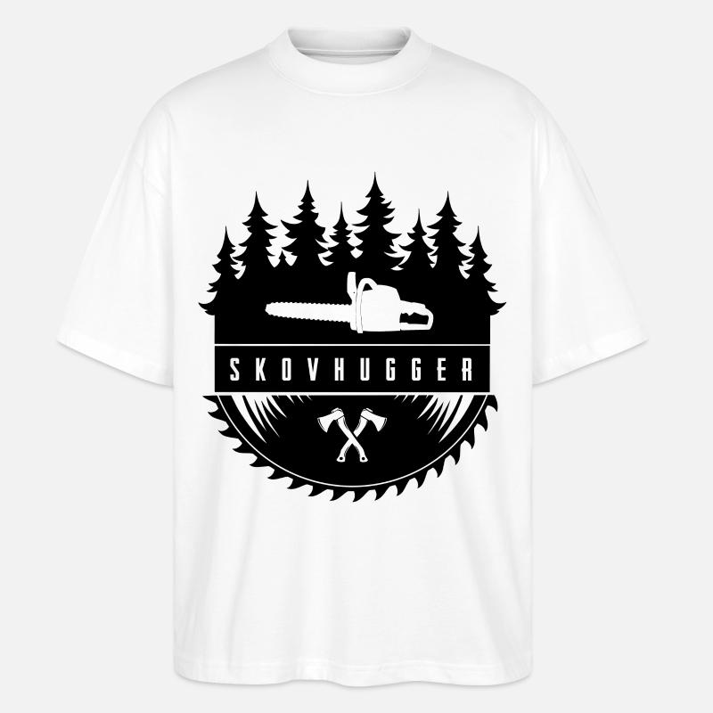 Bûcheron - T-shirt bio Blaster 2.0 coupe oversize Stanley/Stella Unisexe - blanc