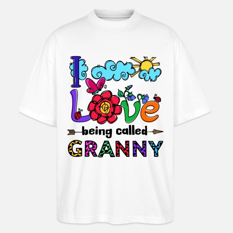Alte Frau Großmutter Oma Statement Rentnerin - Stanley/Stella Oversized Unisex Bio T-Shirt Blaster 2.0 - Weiß