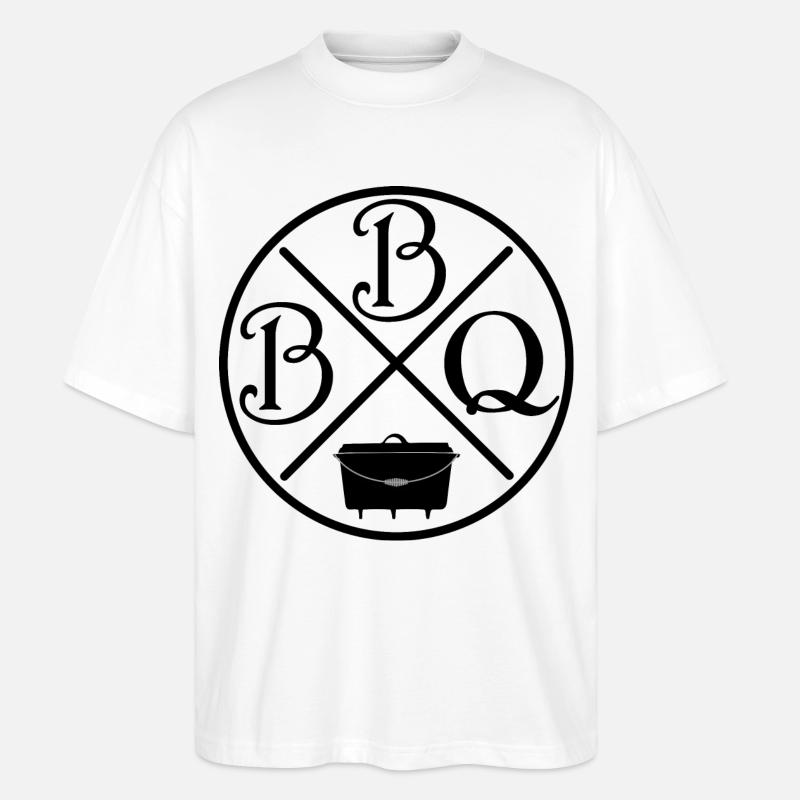 BBQ Dutchoven - Stanley/Stella Oversized Unisex Bio T-Shirt Blaster 2.0 - Weiß